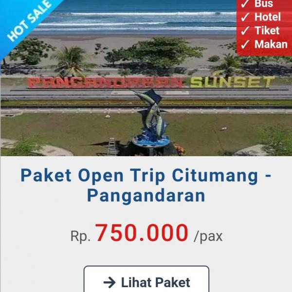 PAKET OPEN TRIP CITUMANG - PANGANDARAN 